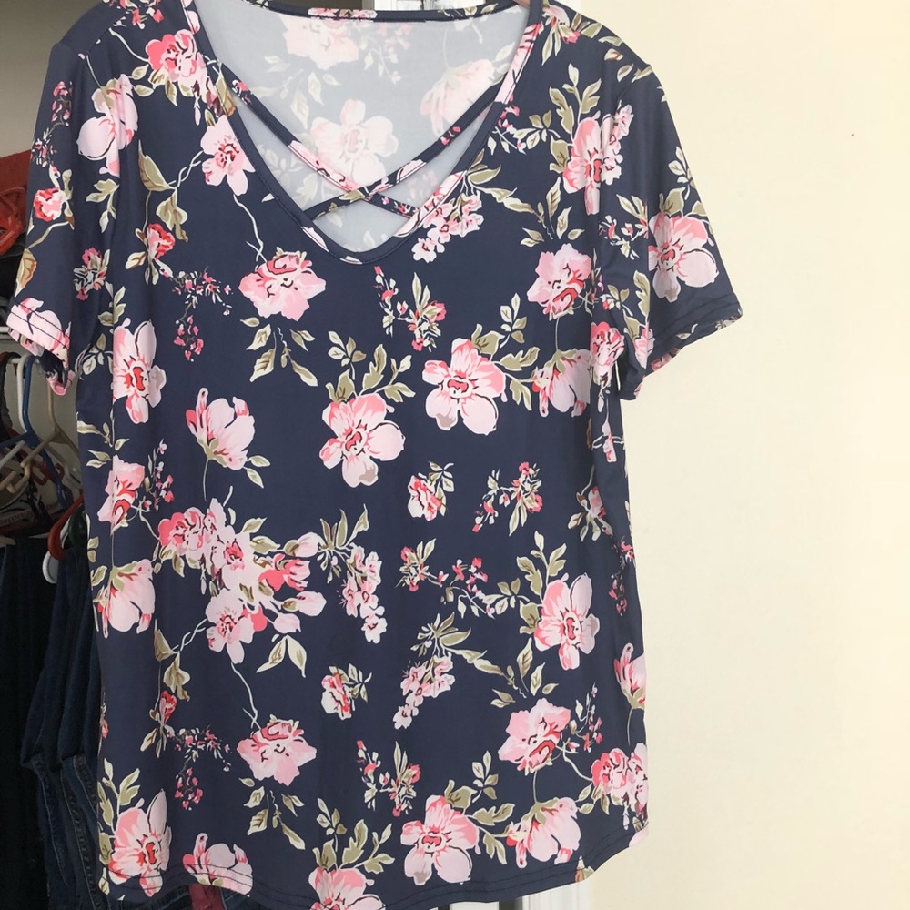 Flower print T-shirt